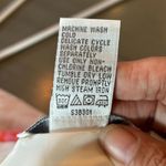 Chadwick's Womens Vintage Linen Dress 12 White Floral V Neck Sleeveless Retro Photo 5