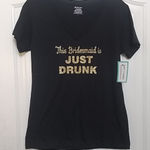 FINAL MARKDOWN LADIES' A'Dena Tees Bridesmaid Glitter T Photo 0