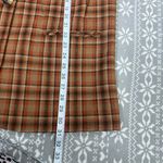 NWT Sag Harbor Wool Blend Plaid One Button Blazer Tan Orange Brown Size 16 Photo 7