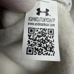 Under Armour Womens Project Rock Cut Off Sleeveless Crop Top Size L Beige Hoodie Photo 10