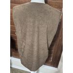 Alfred Dunner Vintage 90s  Vest Embroidered Fleece Sherpa Brown & Cream Fall Sz M Photo 4