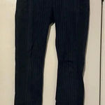 Pilcro  Anthropologie navy striped pants hyphen fit size 26 Photo 0