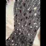Cozy Handwoven Scarf with Knotted Textures Gray Photo 2
