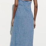 ZARA denim dress maxi full length jean casual Photo 7