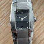 Certina Rare Luxury Designer Ladies Watch Black Dial Stainless Bracelet Hands Silver Photo 3