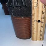 Toms  Leila Ankle Boots Women's Black Suede Dotted Wool Photo 8