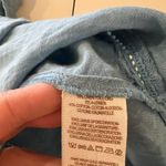 Free People  Blue Linen Cotton Collared Oversized Weekend Shirt Size Small Photo 8