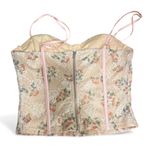 American Threads  Corset Top large lace floral festival Photo 2