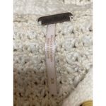 Free People Whistle Cream Long Sleeve Thermal Waffle Knit Henley Sweater Top M Photo 3