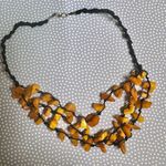 BALTIC AMBER multi strand Necklace on cord Photo 1