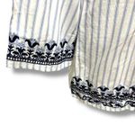 Roberta Roller Rabbit NWT Roller Rabbit Size S M Cotton Embroidered Floral Tunic Blouse Boho Cottage Photo 2