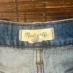 Madewell  High Rise Denim Shorts Size 29 Distressed Cuffed Blue Jean Cutoffs Photo 5