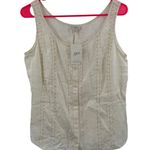 J.Jill Tank SZ 8 NWT Cottage Prairie Grandma Farm Prairie Cotton Blend Brocade Photo 0
