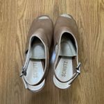 Schutz  Brown Soft Leather Peep toe slingback platform heels size US 9 Photo 2