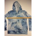 PINK Victoria's Secret Tie Dye Zip Up Hoodie Blue White Casual Loungewear Size M Size M Photo 4
