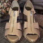 DSW Moda Spana Nude Zip Up Heels Photo 2