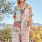 Johnny Was NWT  Workshop Marseille Garden Resort Shirt in Pink size S Photo 1