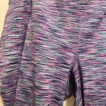 Everlast  Womens Cropped Leggings 2XL Waist 40” 42” Striped Green Pink Blue Photo 1
