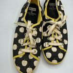 Keds Kate Spade X Black White & Yellow Apple Print Lace Up Flats Sneakers 8.5 Photo 3