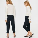Aritzia Wilfred •  Allant Pant black cropped slouchy dress trouser Photo 13