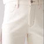 White House | Black Market WHBM High Rise Natural Boot Cut Cropped Jeans sz 10 Photo 2