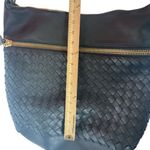 Madison West  Black Vegan Leather Shoulder Bag Photo 7