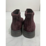 Easy Spirit Womans Sepapaya 8 M Burgandy Suede Zip Hidden Wedge Bootie NWOT Photo 4