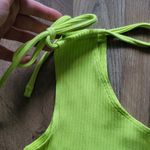 Aerie  Ribbed Tie Cropped One Shoulder Tank Top Medium Photo 3