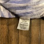 Saylor  Wilshire Belted Preppy Summer Resort Romper cotton blue white striped xs Photo 10