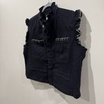 Seventy + Mochi Pablo Denim Vest in Black Size Medium Western Inspired Photo 2