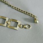 Gold Tone Chain Link Belt Vintage Versatile Adjustable Rectangle Design 1 Inch Size XL Photo 4