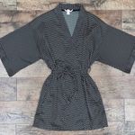 Victoria's Secret Victoria’s Secret Silky Black Robe with Pockets & Tie-Waist Photo 0