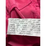 ZARA Pink Draped Long Sleeve Crew Neck Fitted Bodycon One Piece Bodysuit Top M Photo 3