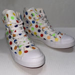 Converse Miley Cyrus Chuck Taylor High Top Shoes Womens 8.5 Multicolor Polka Dot Photo 0