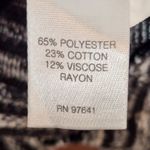 J. Jill Woman’s Grey & Black Casual Knit Long Sleeve Shirt Size Medium Gray Photo 2