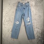 Madewell  Baggy Straight Jeans Women 2 24" High Rise Relaxed Fit Denim Light Wash Photo 1