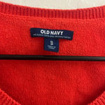 Old Navy  women’s sweater knit red pullover XS long sleeve top casual fall shirt Photo 1