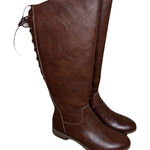 Eurosoft Riding Knee Length Boots Adjustable Calf Shaft Brown 7.5 Equestrian NWT Photo 0