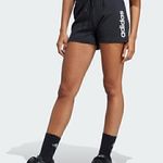 Adidas Essentials Linear French Terry Cotton Shorts Size XL BLACK WHITE Photo 0