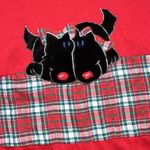 Vintage Christmas Nightgown Holiday Plaid Dog Sleep Shirt S Small New Red Photo 2