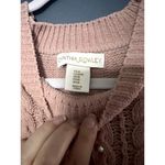 Cynthia Rowley  Chunky Knit Pink Sweater with Pearls Pullover Girly Coquette Sz M Photo 5
