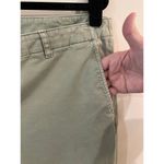 J Jill Green Flat Front Chino Pants Womens Zip Ankle Size 14 Photo 3