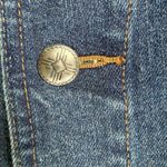 Vintage Chaps Denim Cropped Jean Jacket SZ M Patch Pockets Western Rodeo Boho Blue Size M Photo 5