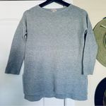 A New Day MERONA Ribbed Knit 3/4 Sleeve Sweater Blouse Top - Light Grey | Size: S Photo 0