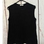 ALC Frank A.L.C. Harper Cotton Crew Sleeveless Twist Tank Top Black Size Medium Photo 0