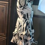 Iz Byer Vintage 90s  Women's Dress Medium Black and White Photo 2