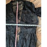 Staccato Black Lace Duster Kimono Large L Gothic Romantic Whimsigoth Cardigan Photo 6