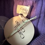 Camila Coelho Purple Ribbed Knit Midi Pencil Skirt SMALL Slit Designer $178 NEW Photo 7