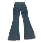 Show Me Your Mumu  Blue Austin Pull On Flare Raw
Fray Hem Jeans Agua Fria, Sz M Photo 6