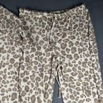 Como Blu Lounge Set Womens Small Beige Leopard Print Sweatshirt Joggers Knit Tan Photo 2